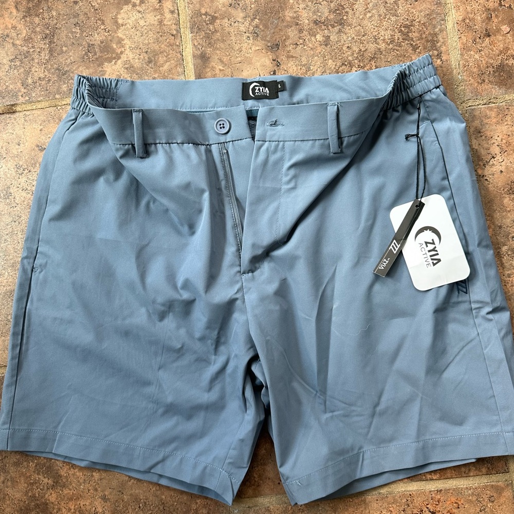 Men’s Zyia Slate Blue Shorts size Large NWT